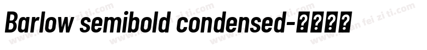 Barlow semibold condensed字体转换